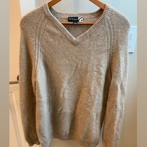 Saks Fifth Avenue V-Neck Extra Large Cashmere Sweater